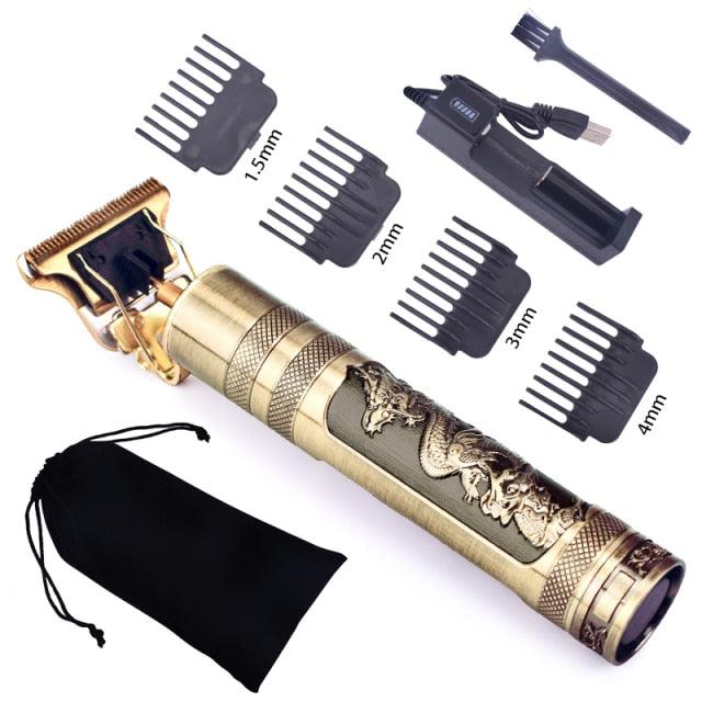 Trending T9 Hair Clipper Professional Electric Hair Trimmer - Baldheaded Cutter Beard Shaving Precision Finishing Hair Cutting Machine (BD6)(1U45)(F45)