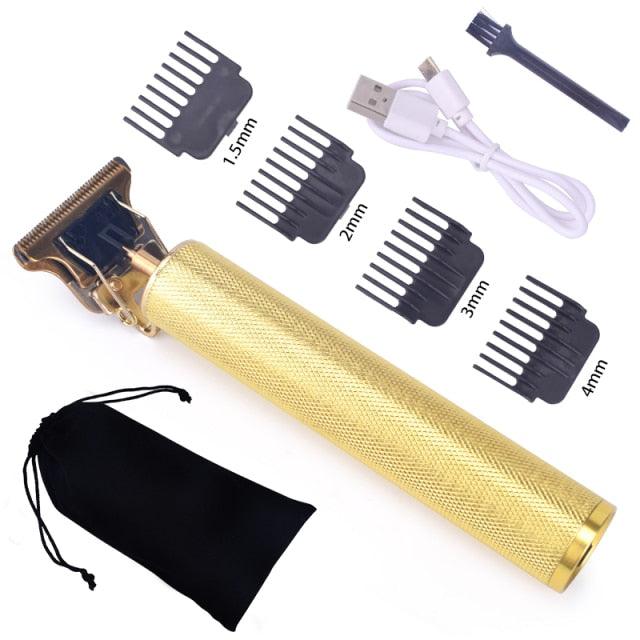 Trending T9 Hair Clipper Professional Electric Hair Trimmer - Baldheaded Cutter Beard Shaving Precision Finishing Hair Cutting Machine (BD6)(1U45)(F45)