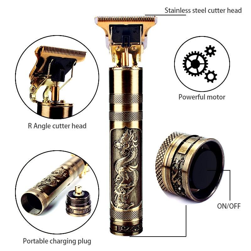 Trending T9 Hair Clipper Professional Electric Hair Trimmer - Baldheaded Cutter Beard Shaving Precision Finishing Hair Cutting Machine (BD6)(1U45)(F45)