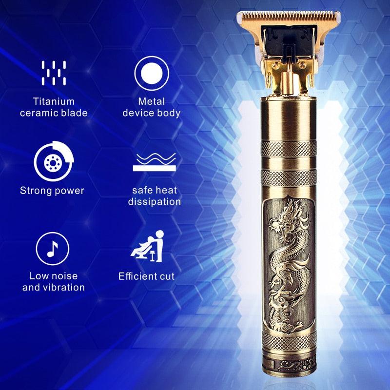 Trending T9 Hair Clipper Professional Electric Hair Trimmer - Baldheaded Cutter Beard Shaving Precision Finishing Hair Cutting Machine (BD6)(1U45)(F45)