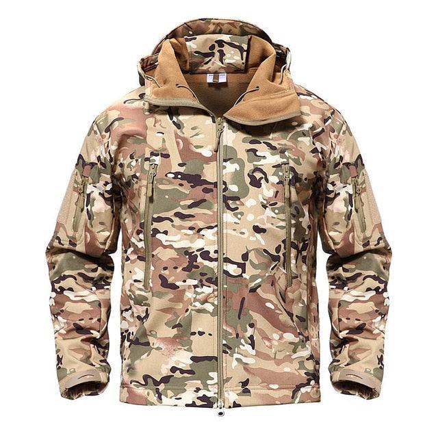 Winter Military Tactical Mens Waterproof Windbreaker Jacket With