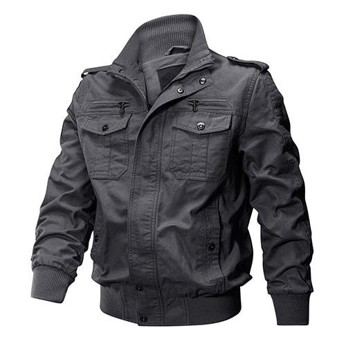 Great Winter Jacket - Bomber Coat Multi-Pockets Casual Clothing (1U100)