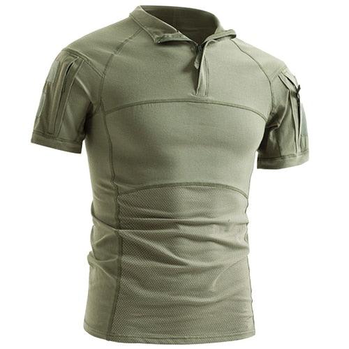 Men Tactical T-shirts - Summer Quick Dry T-shirts - Short Sleeve (1U8)