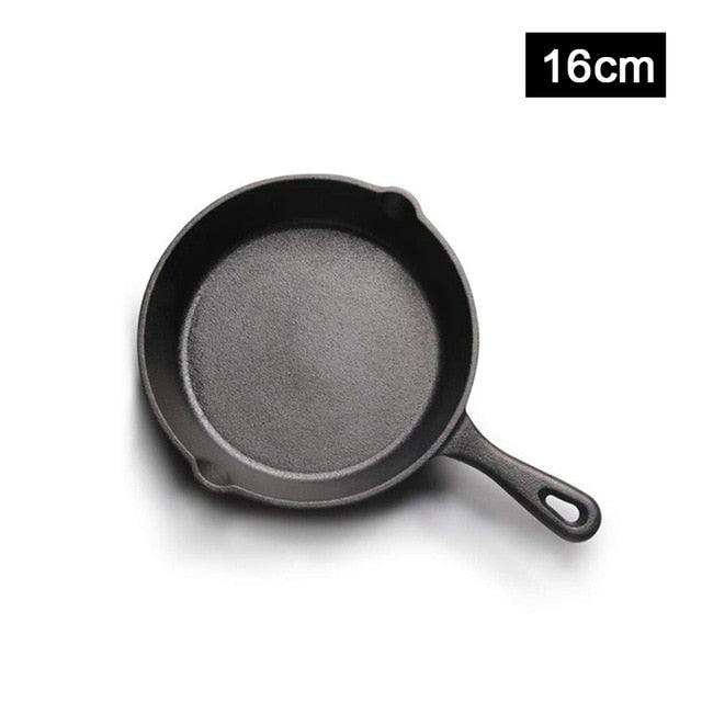 Cast Iron Frying Pan - Non-stick Skillet Kitchen Frying Pot- Household Cookware (AK1)(F61)