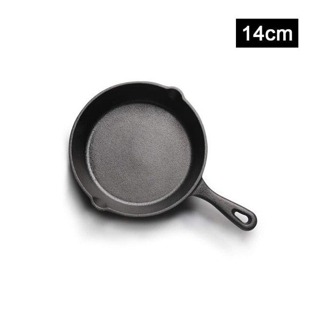 Cast Iron Frying Pan - Non-stick Skillet Kitchen Frying Pot- Household Cookware (AK1)(F61)