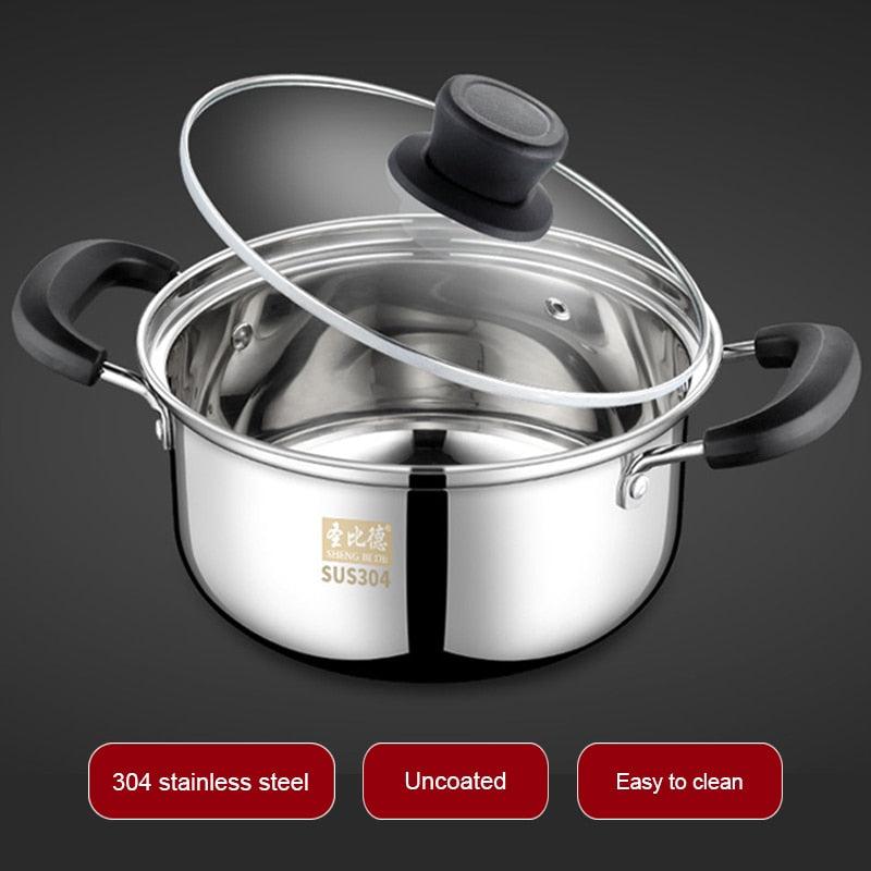Stainless Steel Soup Pan - Non-stick Double Bottom Pot Multi-Purpose Cookware (AK1)(F61)