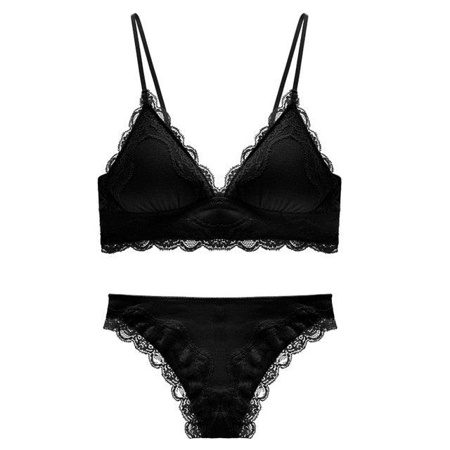 Gorgeous High Quality Cotton Underwear Set - Sexy Lace Lingerie - Romantic Temptation Bra Set (TSB4)(F27)