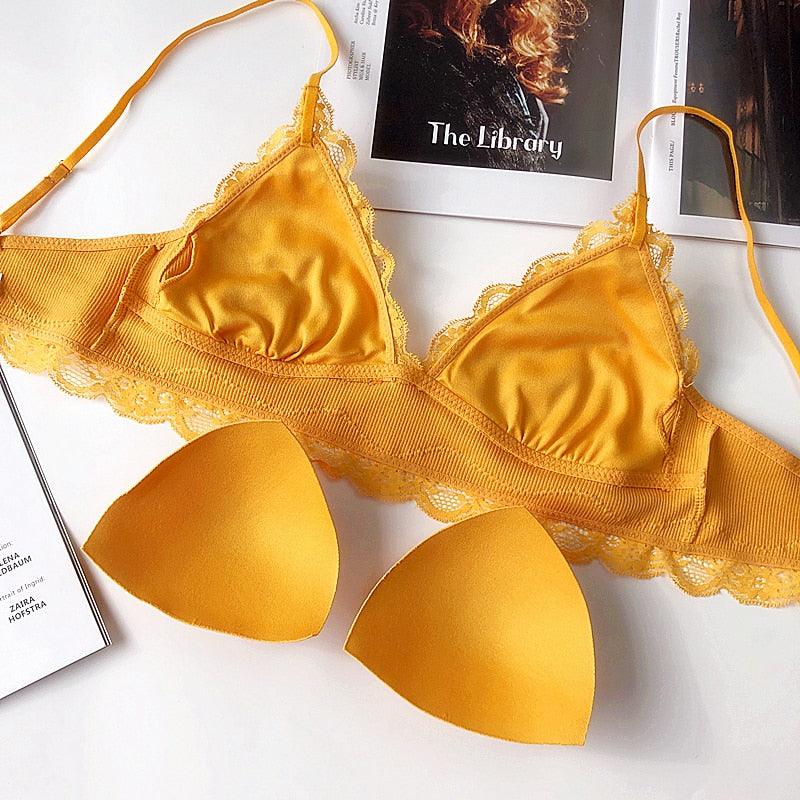 Gorgeous High Quality Cotton Underwear Set - Sexy Lace Lingerie - Romantic Temptation Bra Set (TSB4)(F27)