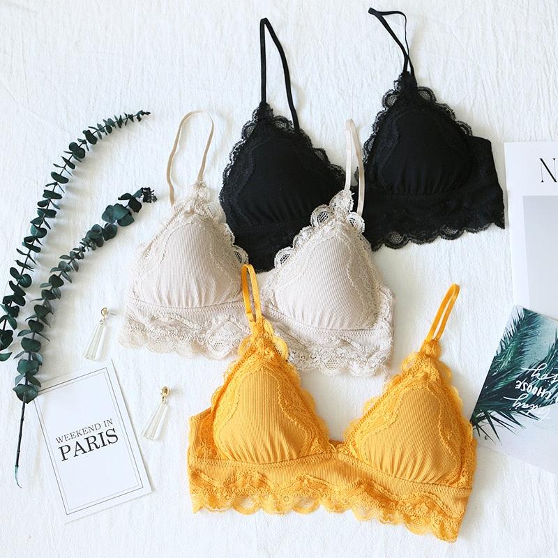 Gorgeous High Quality Cotton Underwear Set - Sexy Lace Lingerie - Romantic Temptation Bra Set (TSB4)(F27)