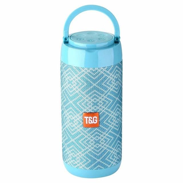 TG113C Column Portable Bluetooth Mini Speaker with FM Radio TF Card AUX Cable Wireless Loud Speakers & Phone Holder 9 Colors (D57)(HA)