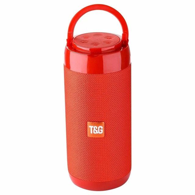 TG113C Column Portable Bluetooth Mini Speaker with FM Radio TF Card AUX Cable Wireless Loud Speakers & Phone Holder 9 Colors (D57)(HA)