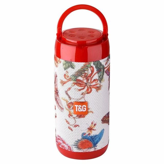 TG113C Column Portable Bluetooth Mini Speaker with FM Radio TF Card AUX Cable Wireless Loud Speakers & Phone Holder 9 Colors (D57)(HA)