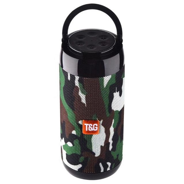TG113C Column Portable Bluetooth Mini Speaker with FM Radio TF Card AUX Cable Wireless Loud Speakers & Phone Holder 9 Colors (D57)(HA)