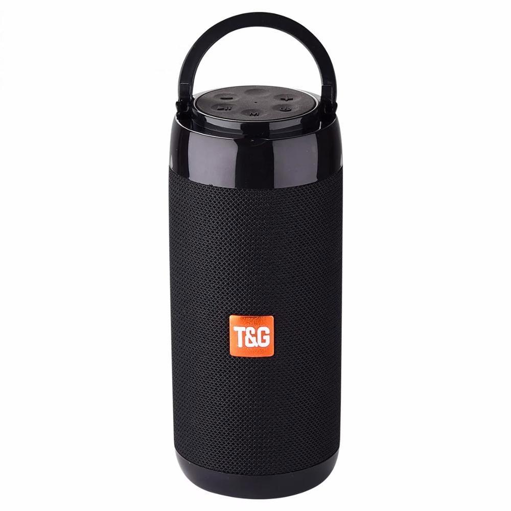 TG113C Column Portable Bluetooth Mini Speaker with FM Radio TF Card AUX Cable Wireless Loud Speakers & Phone Holder 9 Colors (D57)(HA)