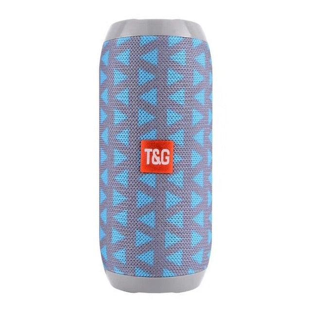 TG117 Bluetooth Speaker - Outdoor Waterproof Wireless Loudspeaker Support TF Card FM Radio Aux Input 3D Stereo Bluetooth Column (HA)