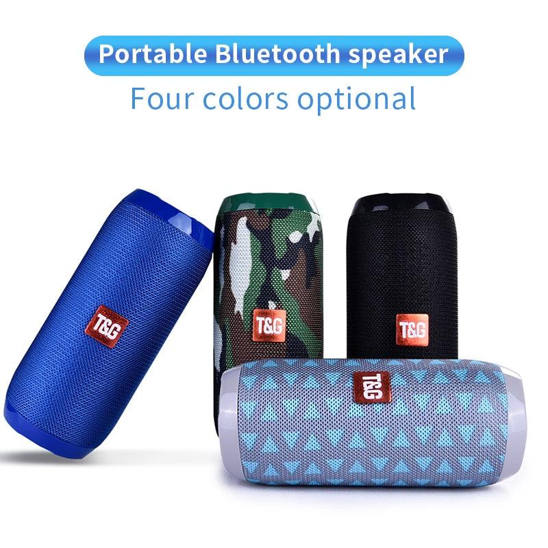 TG117 Bluetooth Speaker - Outdoor Waterproof Wireless Loudspeaker Support TF Card FM Radio Aux Input 3D Stereo Bluetooth Column (HA)