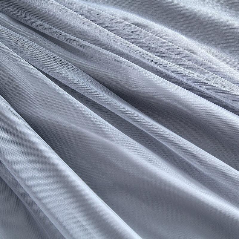 Long Tulle Skirts - Women Summer Elastic High Waist Mesh Pleated Skirt - Maxi Skirt (TB7)