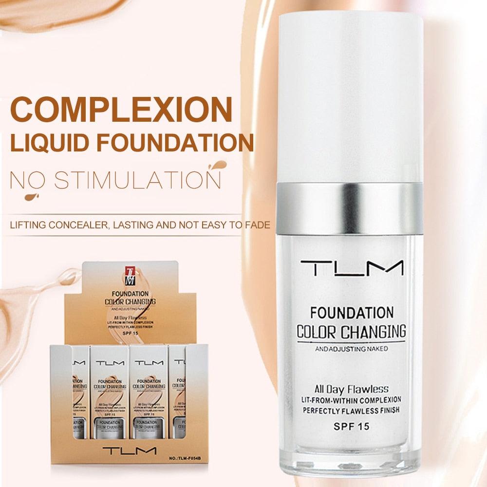 30ml Magic Color Changing TLM Foundation Base Change To Your Skin Tone By Just Blending Nude Face (M5)(2U86)
