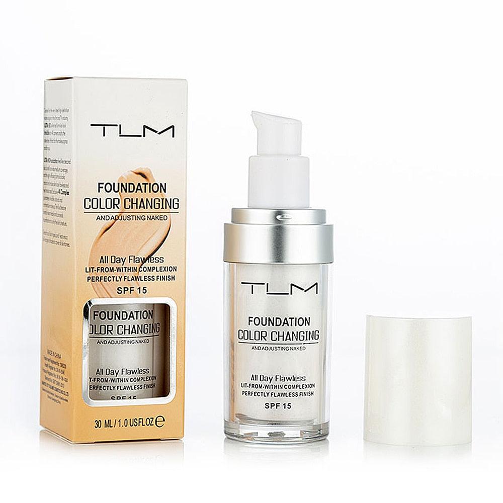 30ml Magic Color Changing TLM Foundation Base Change To Your Skin Tone By Just Blending Nude Face (M5)(2U86)