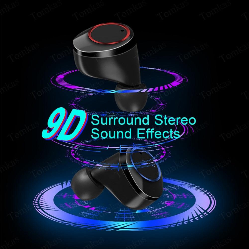 4000mAh TWS Wireless Earphone Bluetooth 5.0 Earphone Power Display Touch Control Sport 9D Stereo Cordless Earbuds (D49)(AH1)(RS8)