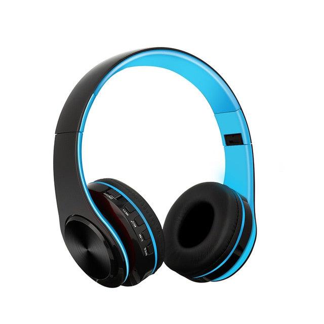 Bluetooth Headphone Wired Wireless Headphones Bluetooth Headset Foldable Stereo Gaming Earphones With Mic Support TF Card (AH2)(RS8)