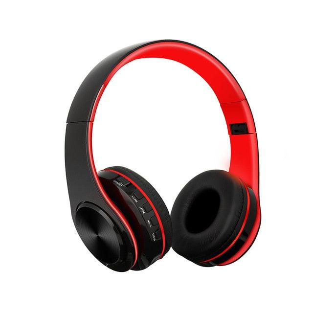 Bluetooth Headphone Wired Wireless Headphones Bluetooth Headset Foldable Stereo Gaming Earphones With Mic Support TF Card (AH2)(RS8)