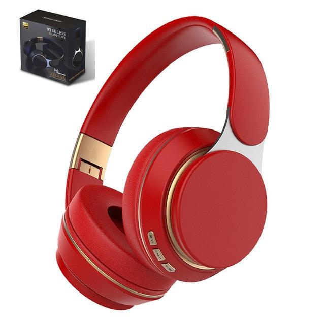 Wireless Headphones - Bluetooth Headset Foldable Stereo Gaming Earphones With Microphone Support TF Card For All Phone (AH2)(RS8)(F49)