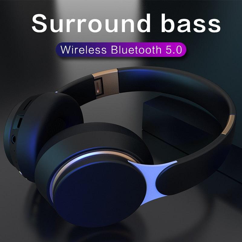 Wireless Headphones - Bluetooth Headset Foldable Stereo Gaming Earphones With Microphone Support TF Card For All Phone (AH2)(RS8)(F49)