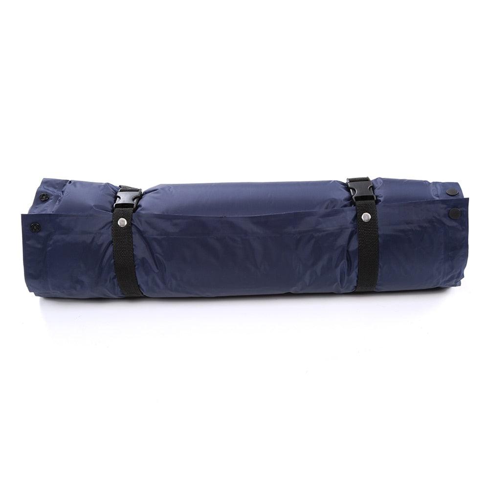 Outdoor Camping Thick Automatic Inflatable Mattress - Self-Inflating Tent - Mat Picnic Mat with Pillow (1U89)(6LT1)