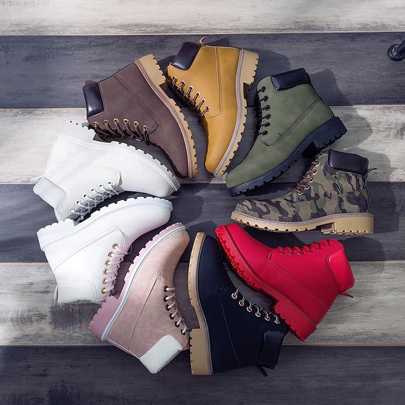 Autumn Winter Plush Snow Boot - Fashion Warm Women's Boots (D38)(D85)(BB1)(BB5)