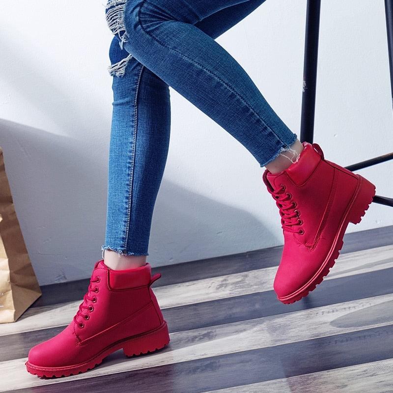 Autumn Winter Plush Snow Boot - Fashion Warm Women's Boots (D38)(D85)(BB1)(BB5)