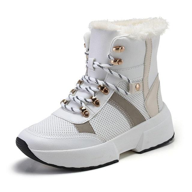 Great Ankle Women's Boots - Winter Warm Snow Boots - Thick Bottom Platform Booties (D38)(D85)(BB1)(BB5)