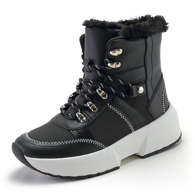 Great Ankle Women's Boots - Winter Warm Snow Boots - Thick Bottom Platform Booties (D38)(D85)(BB1)(BB5)