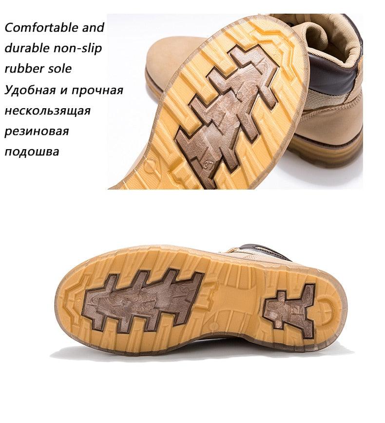 Women Platform Autumn Boots - PU Leather Waterproof Rain Boots (BB1)(BB5)