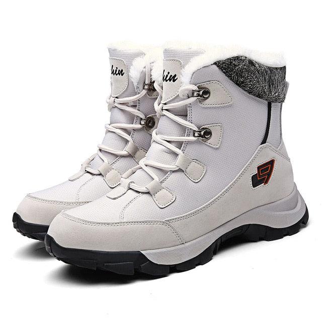 Snow Trending Women Boots - Winter Ankle Boot - Quality Microfiber Warm Plush Wedge Boots (BB1)(BB5)