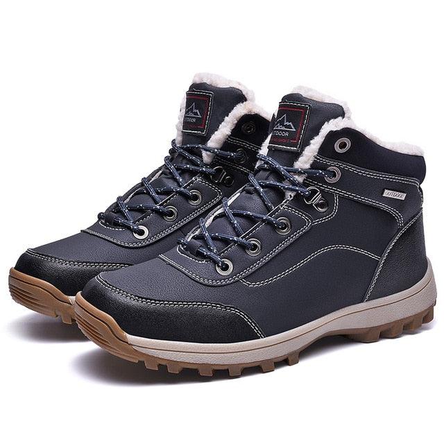 Women's Boots - New Warm Winter Plush Ankle Waterproof Booties - Pu Leather Boots (BB1)(BB5)