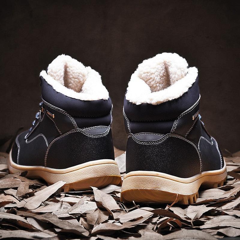 Women's Boots - New Warm Winter Plush Ankle Waterproof Booties - Pu Leather Boots (BB1)(BB5)