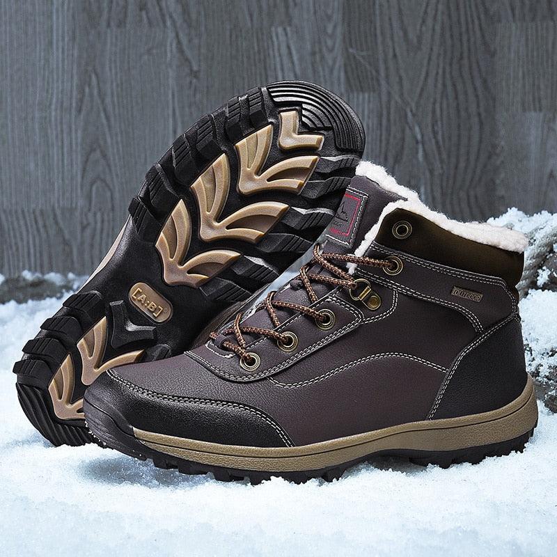 Women's Boots - New Warm Winter Plush Ankle Waterproof Booties - Pu Leather Boots (BB1)(BB5)