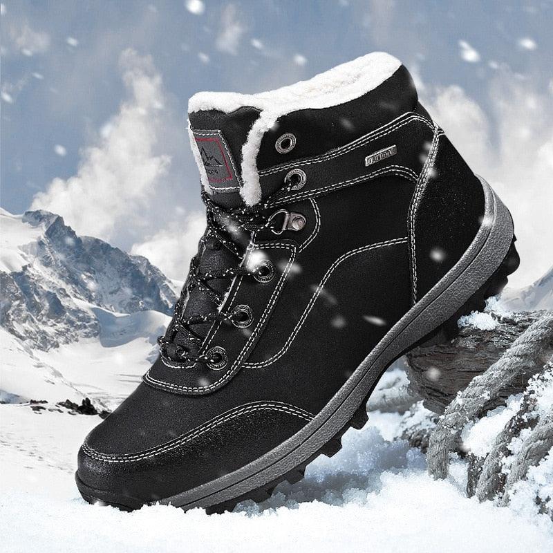 Women's Boots - New Warm Winter Plush Ankle Waterproof Booties - Pu Leather Boots (BB1)(BB5)