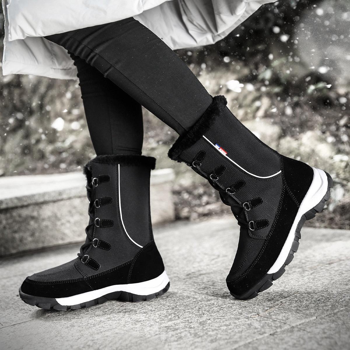 Women Winter Boots - New Fashion Waterproof - Hot Warm Plush Snow Boots (BB1)(BB5)
