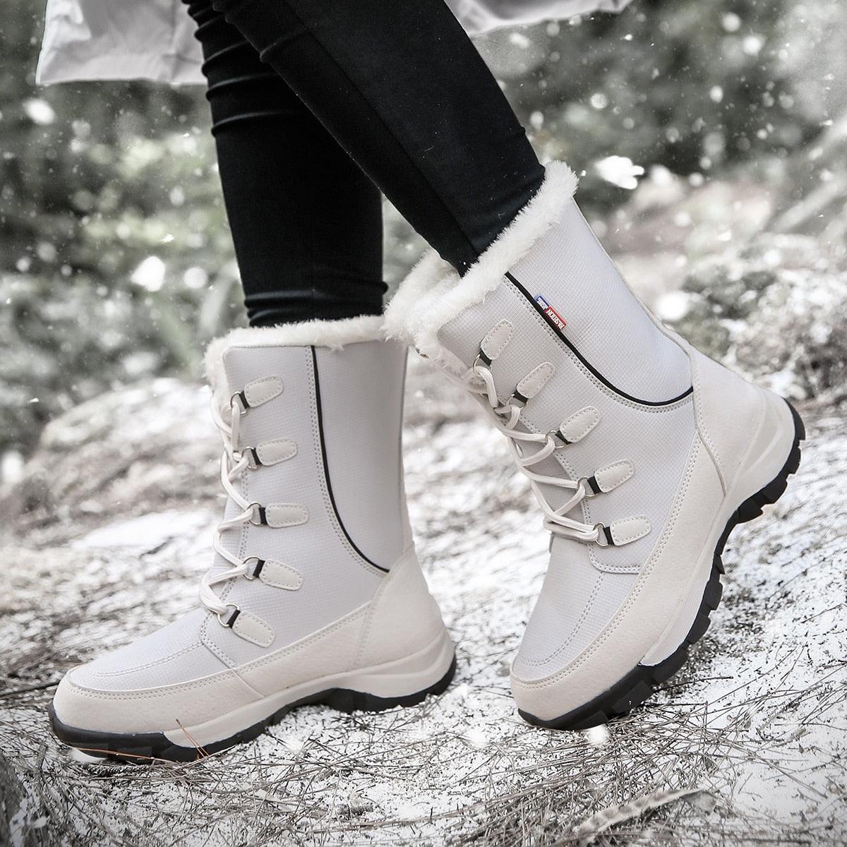 Women Winter Boots - New Fashion Waterproof - Hot Warm Plush Snow Boots (BB1)(BB5)