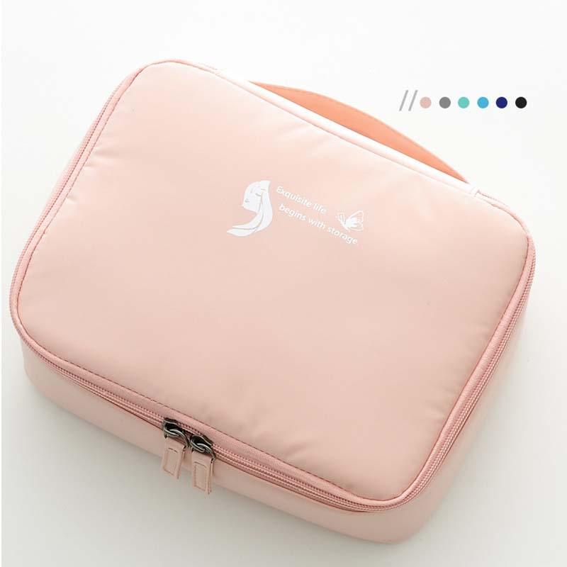 Makeup Bag - Lipstick Organizer Case - Women Bags Large Waterproof Travel Toiletry Beauty Kit Bag (1U79)