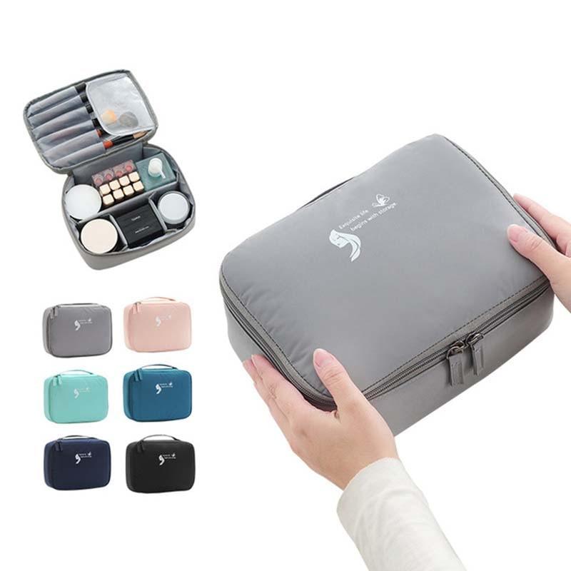 Makeup Bag - Lipstick Organizer Case - Women Bags Large Waterproof Travel Toiletry Beauty Kit Bag (1U79)
