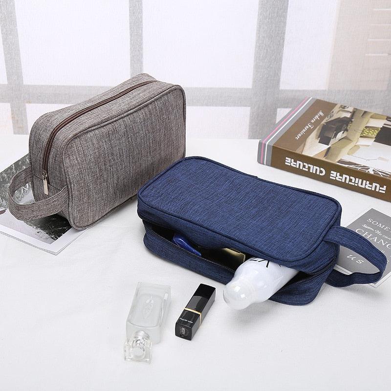 Women Men Polyester Cosmetic Bag - Gadget Organizer Cable Storage Bag - Travel Waterproof Makeup Bag (1U79)