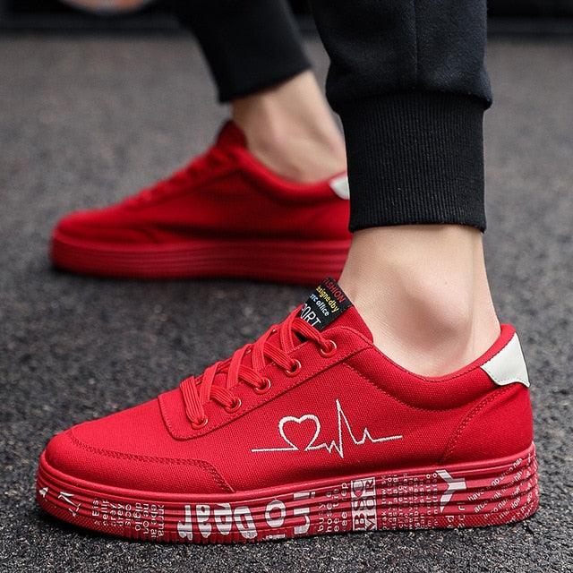 Trending Fashion Vulcanized Sneakers - Lace Up Casual Breathable Canvas Lover Shoes (BWS7)(MSC3)(CD)(MSC7)(MCM)