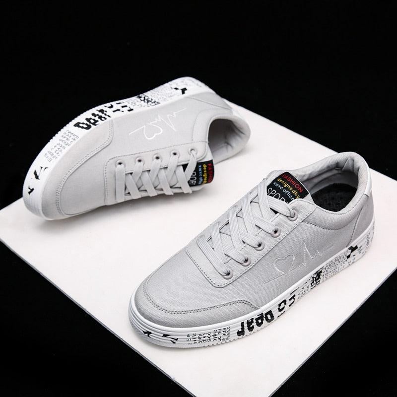 Trending Fashion Vulcanized Sneakers - Lace Up Casual Breathable Canvas Lover Shoes (BWS7)(MSC3)(CD)(MSC7)(MCM)