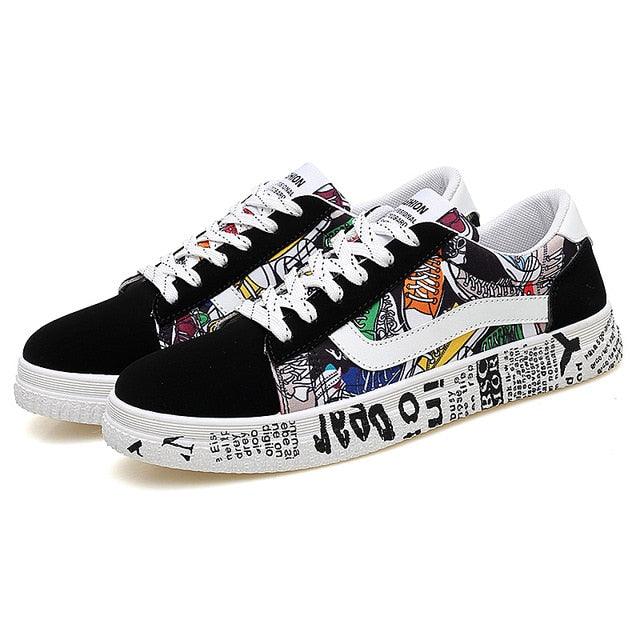 Summer Trending Women Sneakers - Casual Lovers Printing Fashion Flats Shoes (BWS7)(CD)(F41)(F36)(F42)