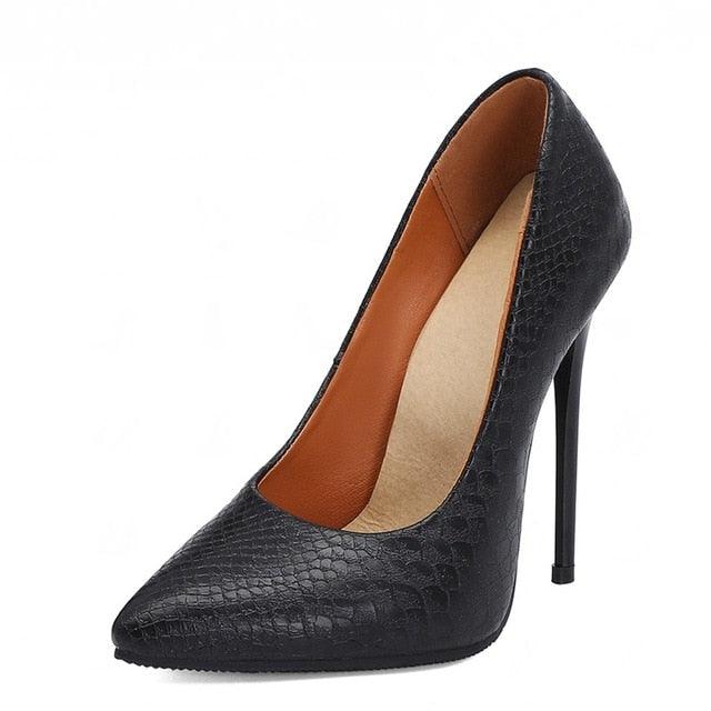 Amazing 7 Color Women Pumps Sexy Snake Print High Heels Shoes - Spring Party Footwear (SH1)(CD)(WO3)(F37)(F36)(F42)