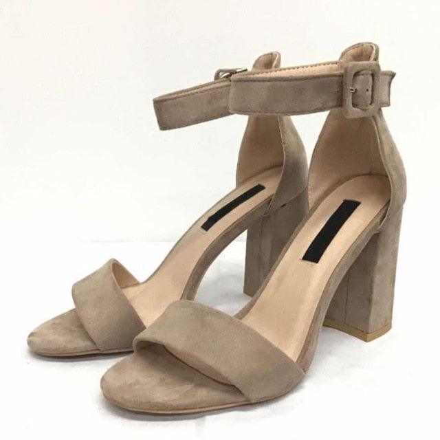 Nice Women High Heel Sandals Ankle Strap - Thick Heel - Summer Shoes (SH2)(SS1)(WO2)(F37)(F39)