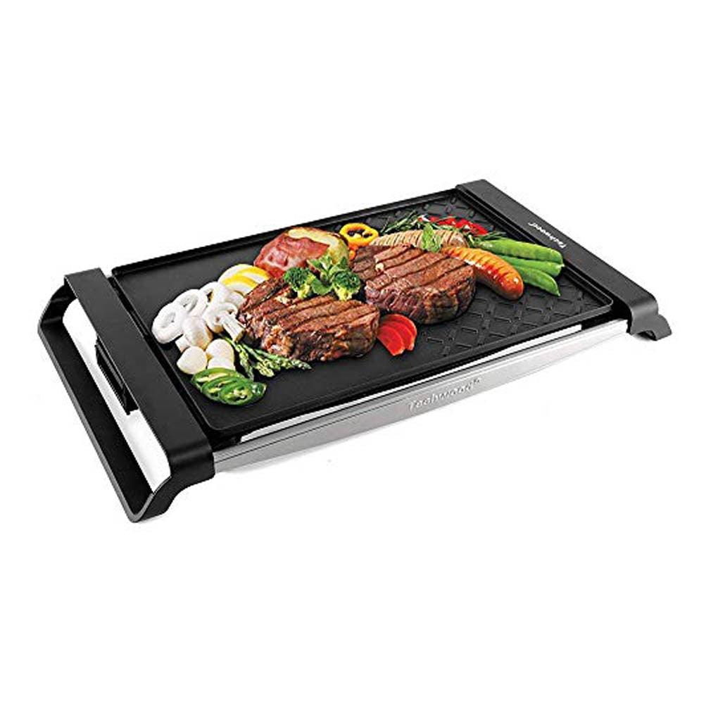 Techwood Electric Raclette Grill Raclette Cheese with Thermostat Control Non-Stick Grill Plate (2H1)(1U59)
